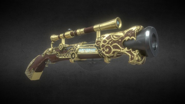 DwarfsRifle 3D Model