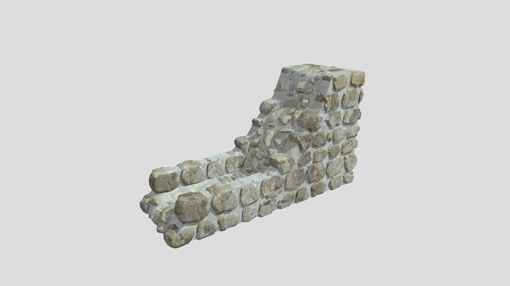 Schalenmauerwerk - Schema 3D Model