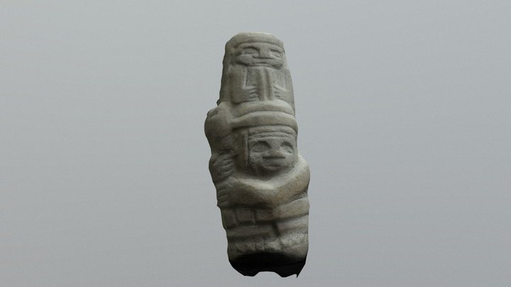 réplique sculpture San Agustin 3D Model