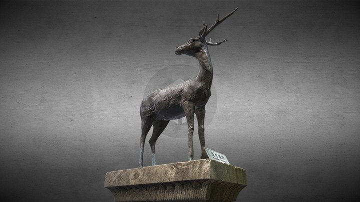 Deer sculpture 3D Model