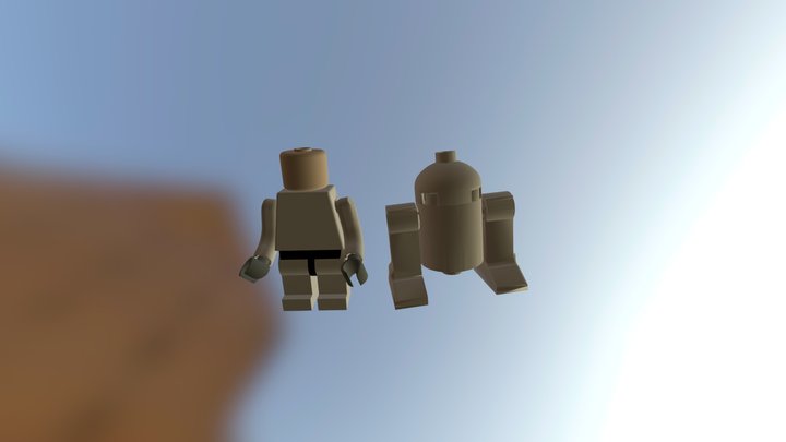 Lego With R2D2 3D Model