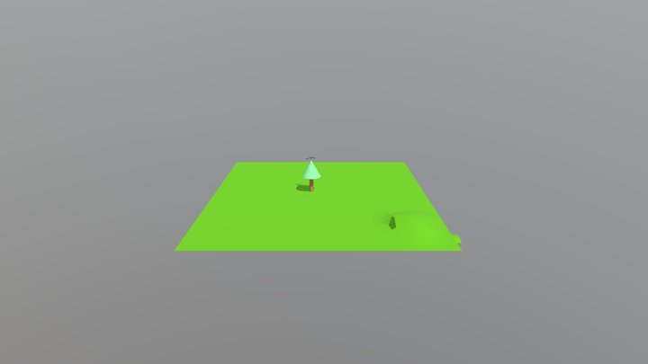 Escena de caza 3D Model