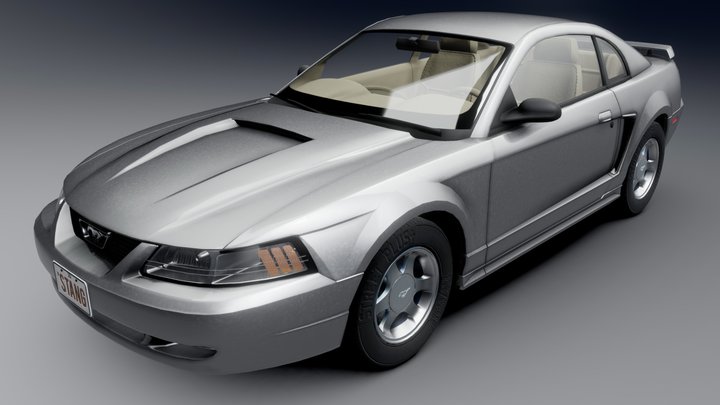 Ford Mustang V6 (New Edge) 3D Model
