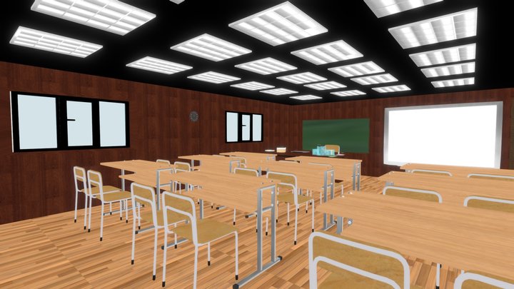 Classroom 3D Model