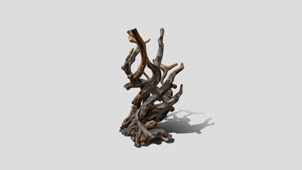 Twisted Driftwood 3d Model