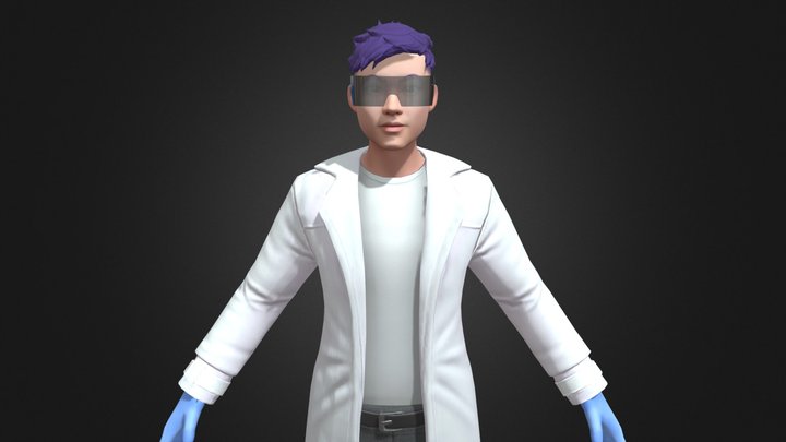 Sci-fi Male 3D Model