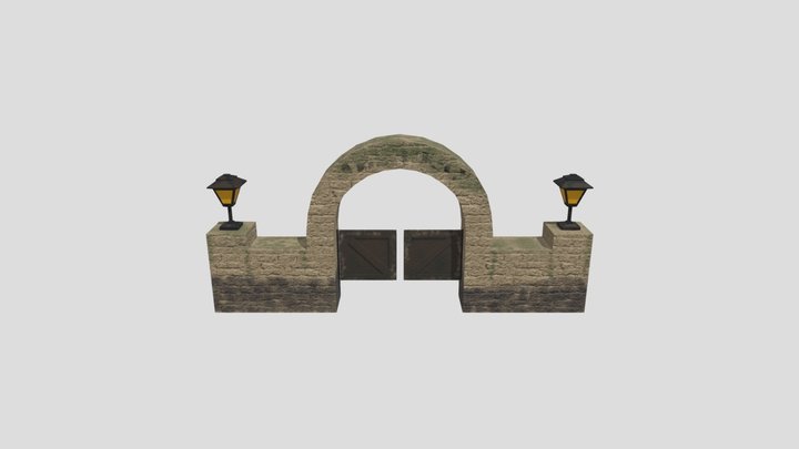 Gate Sculpture 3D Model