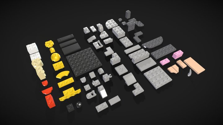 [SCHOOL PROJECT] Lego Bricks 3D Model