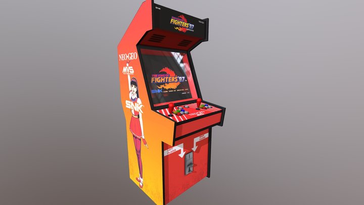 KOF '97 Lowpoly arcade 3D Model