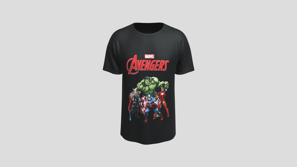 Marvel Avengers Team Graphic T Shirt