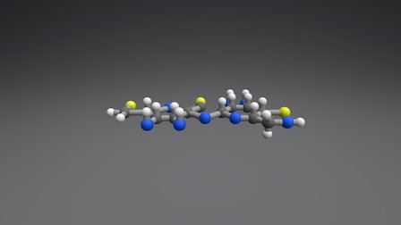 Sucralose Molecule 3D Model