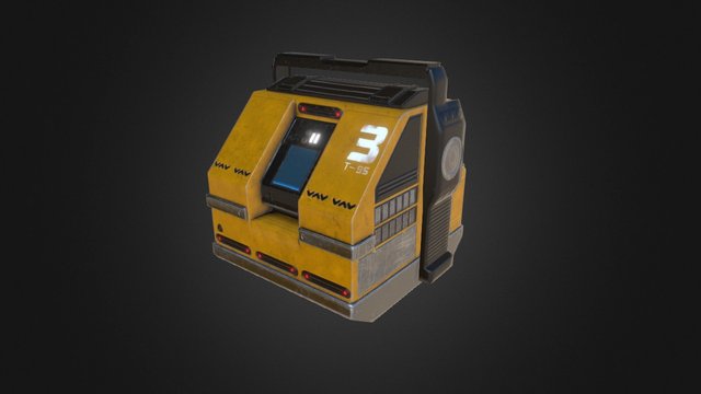 Sci-Fi Lunchbox 3D Model