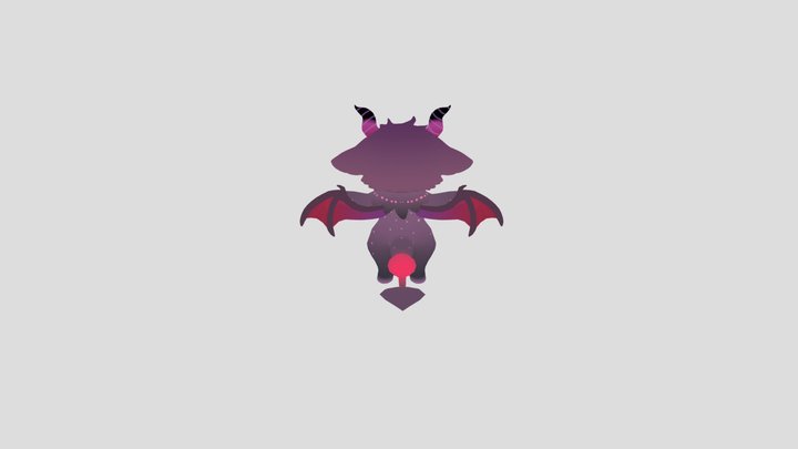 Cute little demon 3D Model