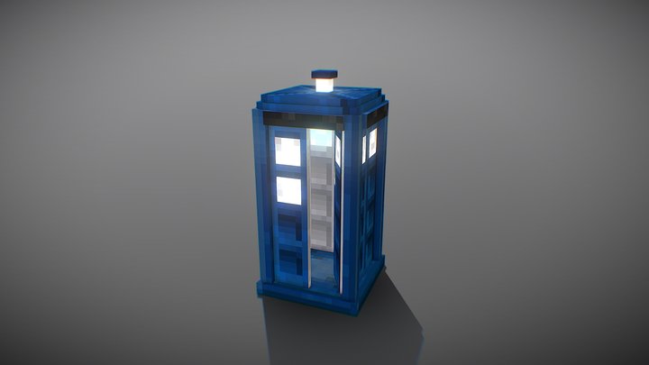Minecraft Tardis 3D Model