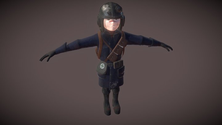 Fallout Brotherhood of Steel Squire 3D Model