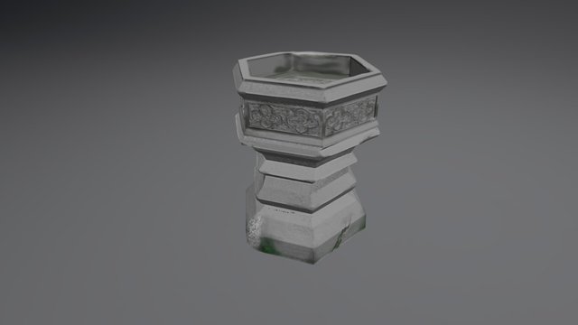 Gothic Fountain 3D Model