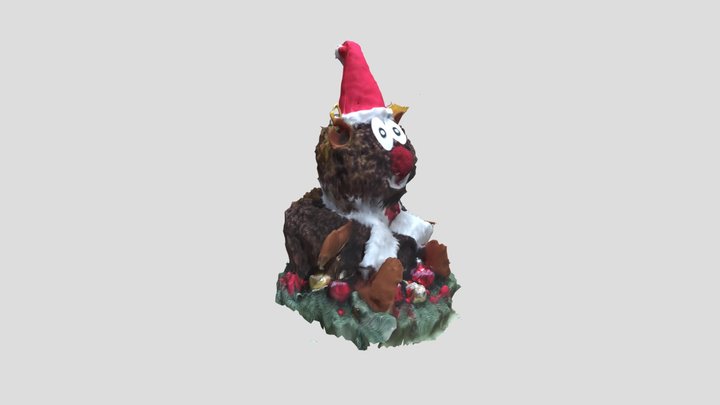 muñeco navidad reno 3D Model