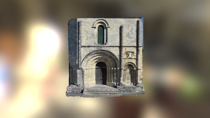 St Emillion église 3D Model