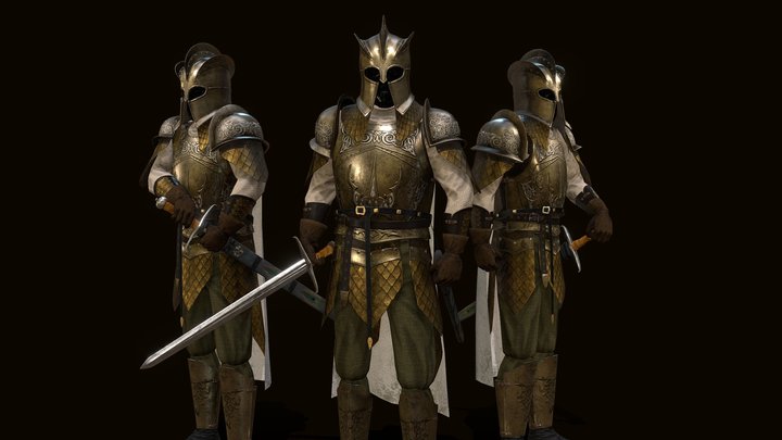 Game of Thrones Kingsguard Armor (Season 1-3) 3D Model