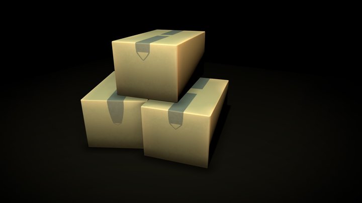 LowPoly Stylized GameReady MailBox Prop 3D Model