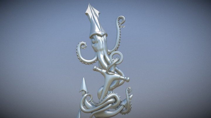 Squid sculpting 3D Model