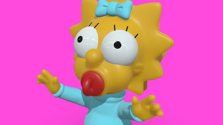 Maggie Simpson Toy 3D Model