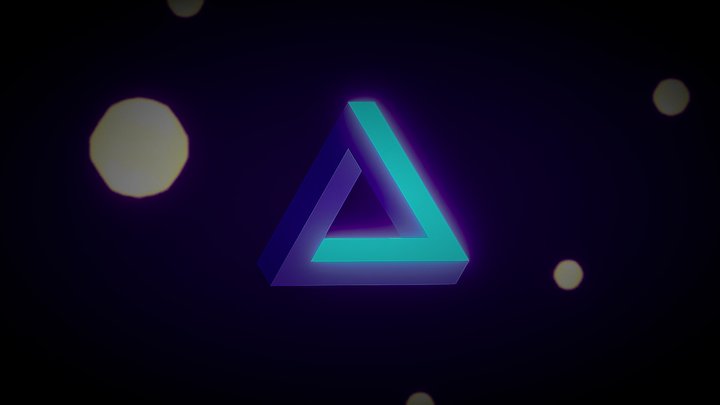 Impossible triangle 3D Model