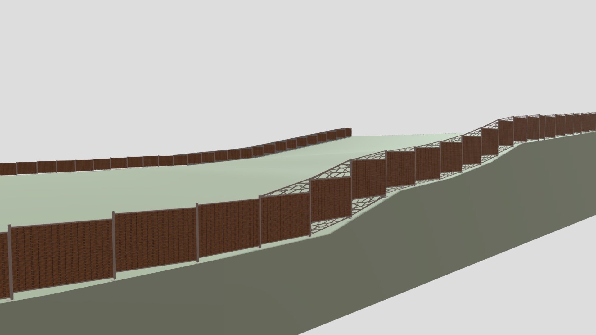Забор из лозы 25.04 вариант 2 - 3D model by irgelapich [a1a779f ...