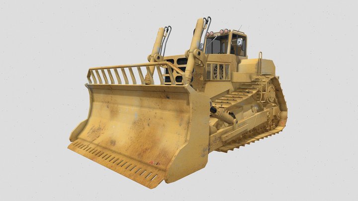Track Tractor 3D Model