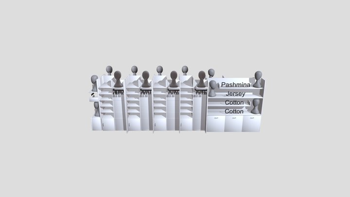 scarf display concept design 3D Model