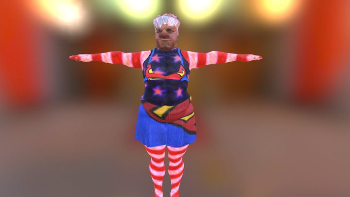 supergirl trump 3D Model