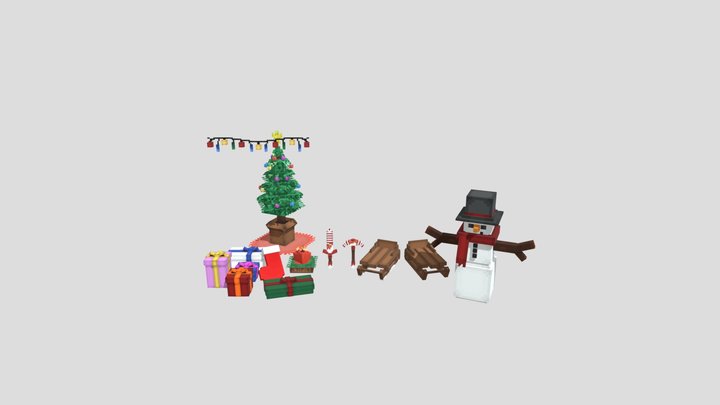 Christmas pack by MCCUstom 3D Model