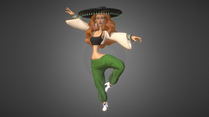 Carina Character Model 3D Model