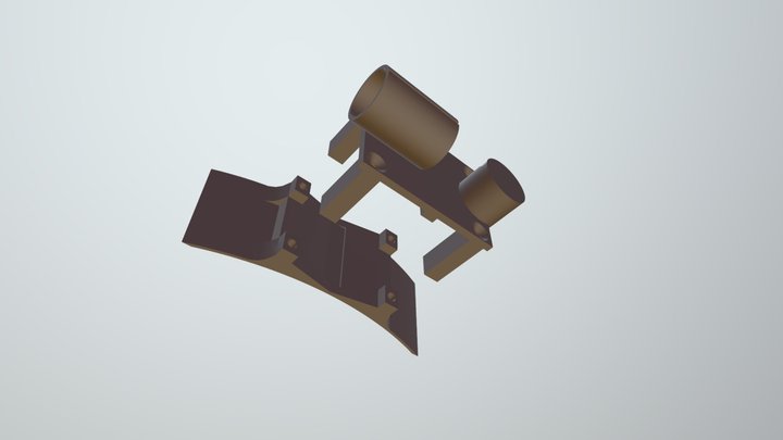 Flashlight holder for inmotion v 8 3D Model