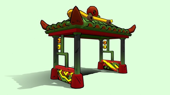 Empire Skate: Temple entrance 3D Model