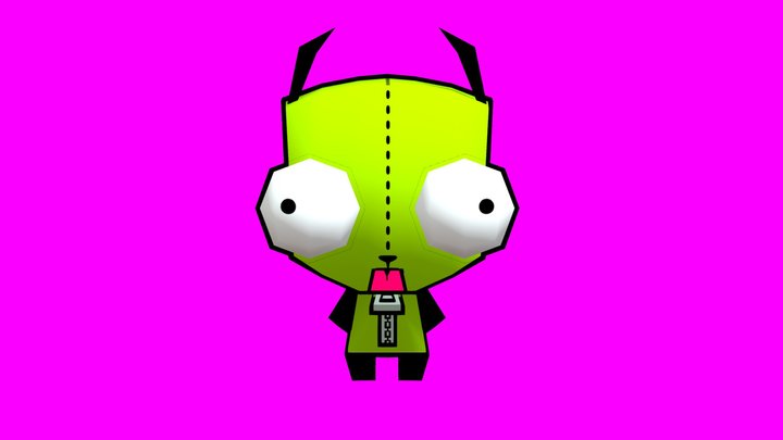 Gir from Invader Zim 3D Model