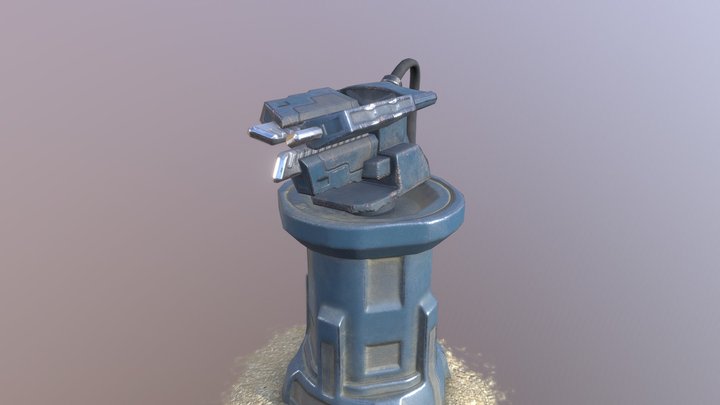 Low_poly tower 3D Model