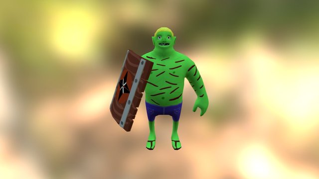 Goblin Shrek Thing 3D Model