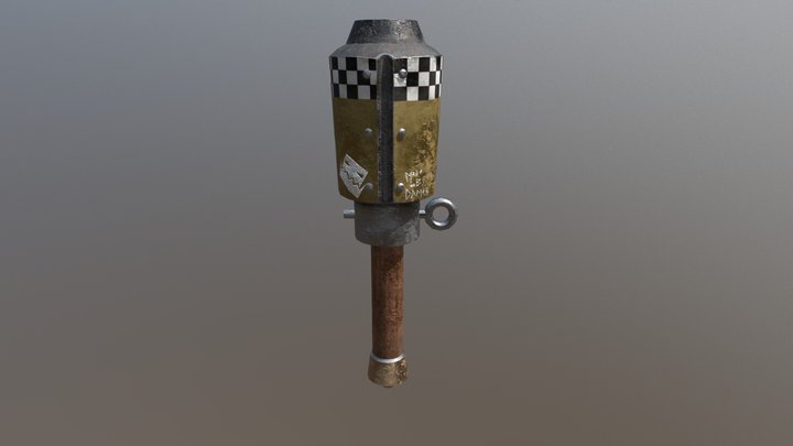Warhammer 40,000 - Ork Frag Grenade 3D Model
