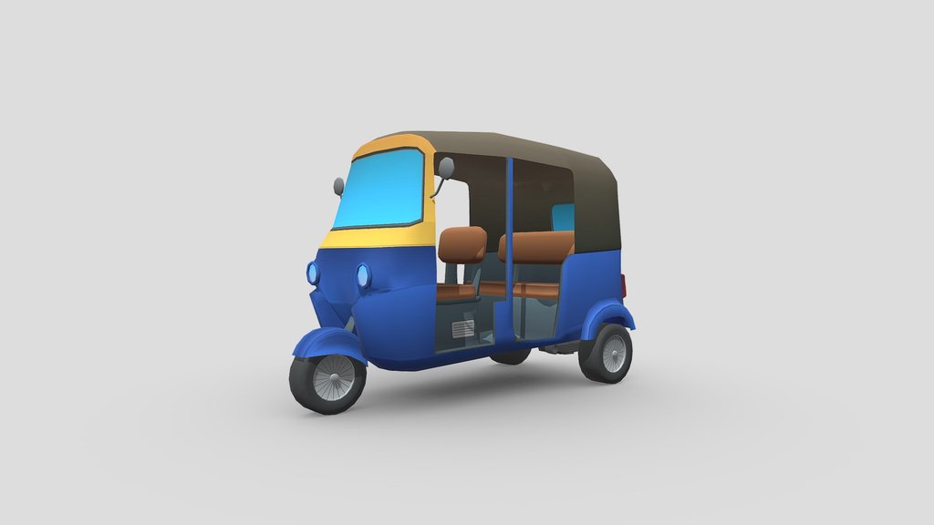 Lowpoly tuktuk