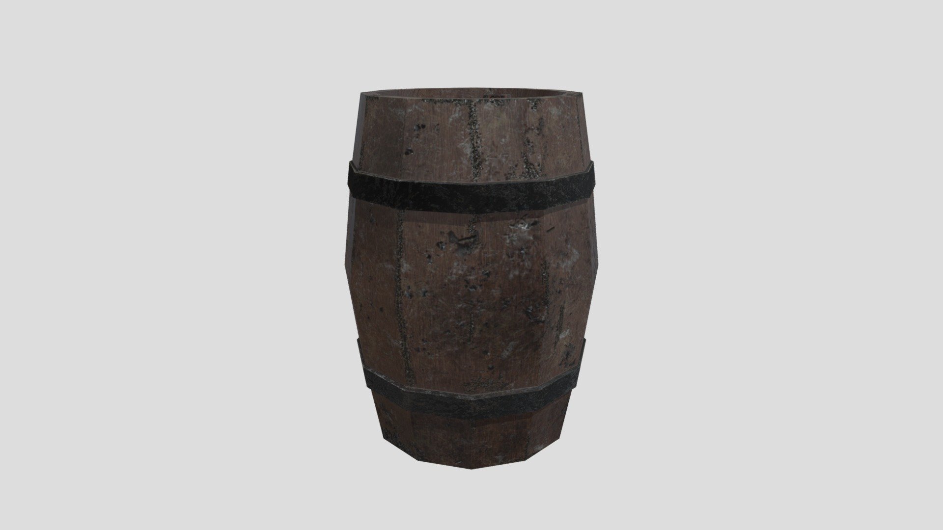 Wooden Barrel | PBR | Game ready asset