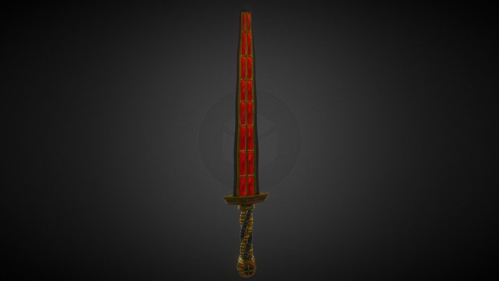 Fantasy Sword 3D Model