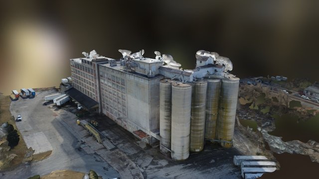 Factory UAV aerial survey Pix4d 3D Model
