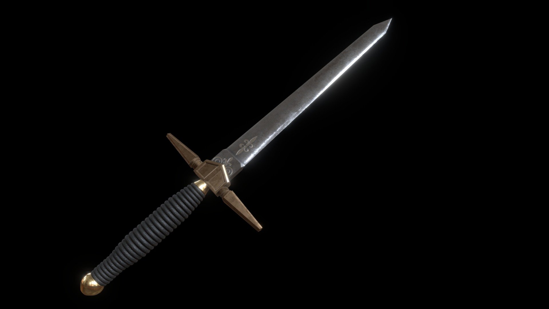 knife dirk - Download Free 3D model by stasbelyk13 [a1b630f] - Sketchfab