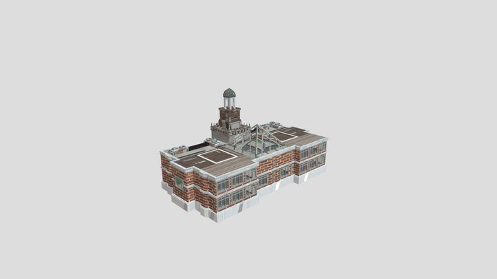 Goat Simulator Goatville High School 3D Model