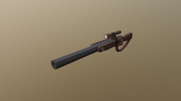 Hand Cannon 3D Model