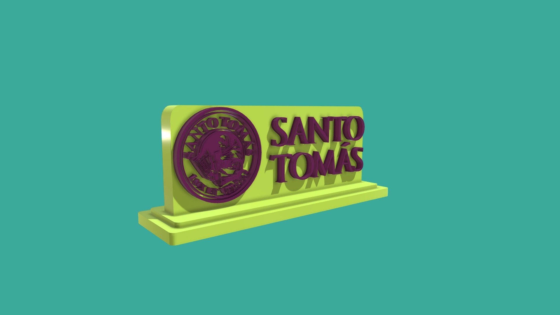 Logo sto tomas con base completa - 3D model by ivonne.alejandra ...