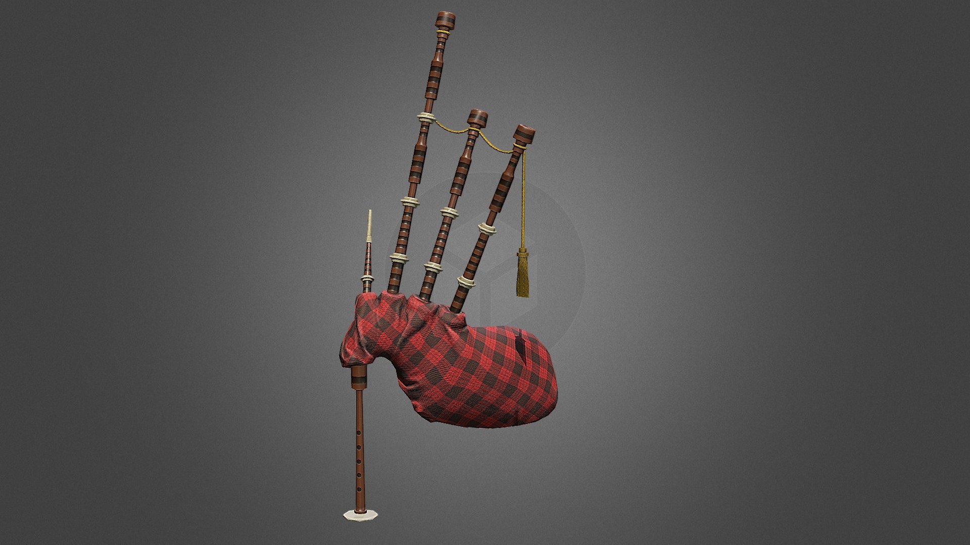 Bagpipes 3D model by Portalarium [a1b80c6] Sketchfab