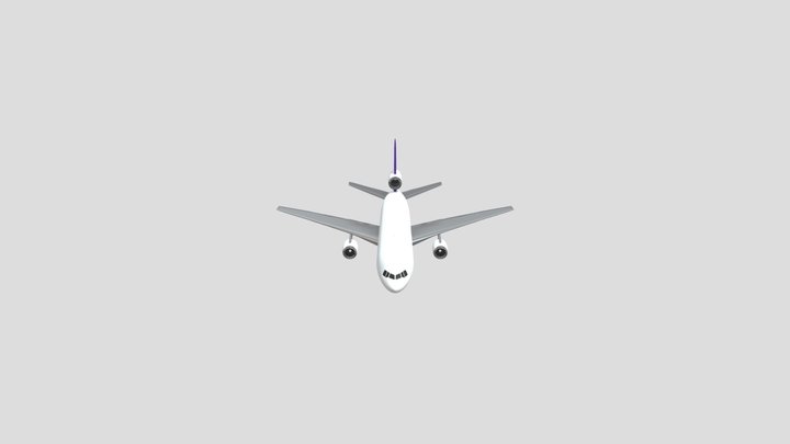 DC-10-30F-Fedex (With animation) Free!!! 3D Model