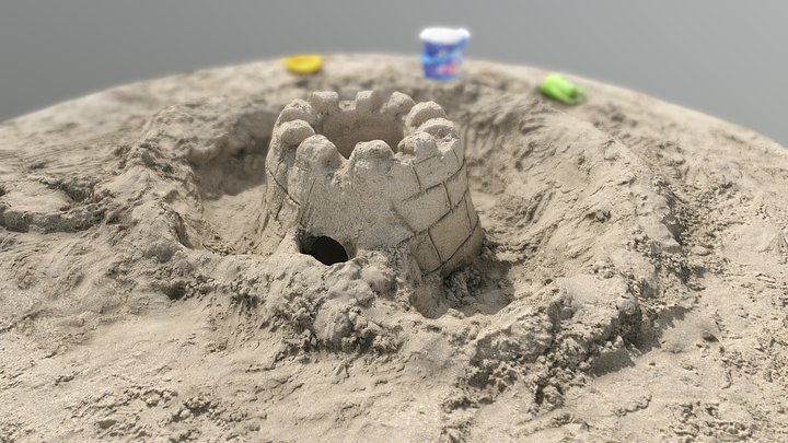 Castello di sabbia 3D Model